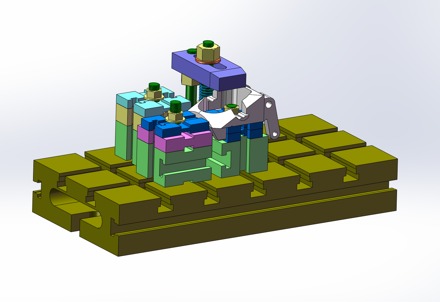 飞锤夹具设计-五种方案（SW+CAD+说明书）