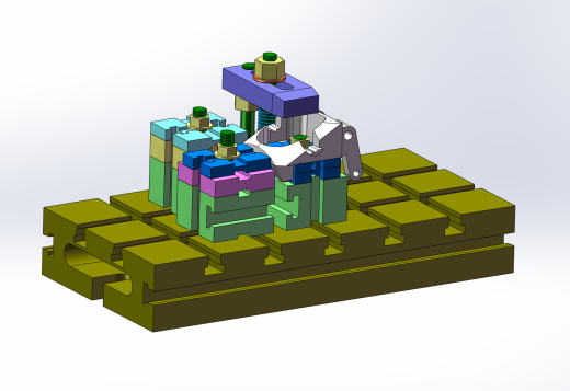 飞锤夹具设计-五种方案（SW+CAD+说明书）缩略图