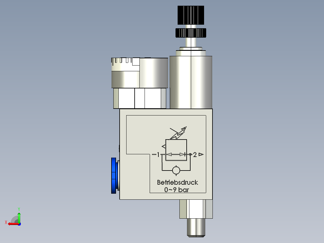 费斯托压力调节器Lrma-m5-qs-4后视图