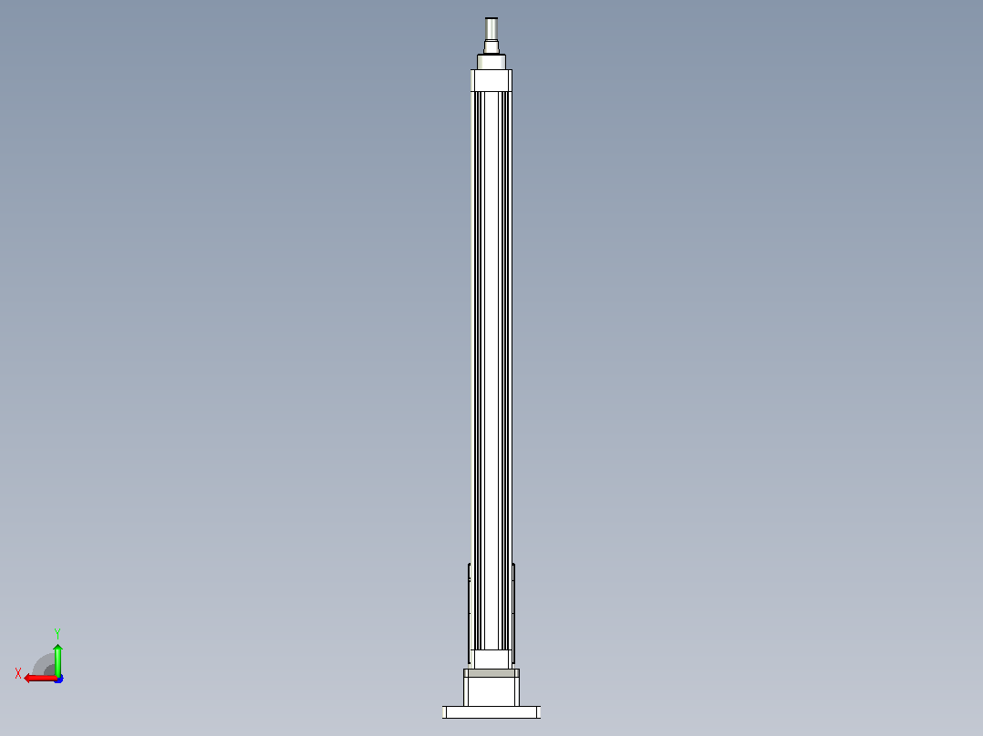 轻载电动缸TPA-ESR40-1210C-L600-MR-FB-W-P40-C3后视图