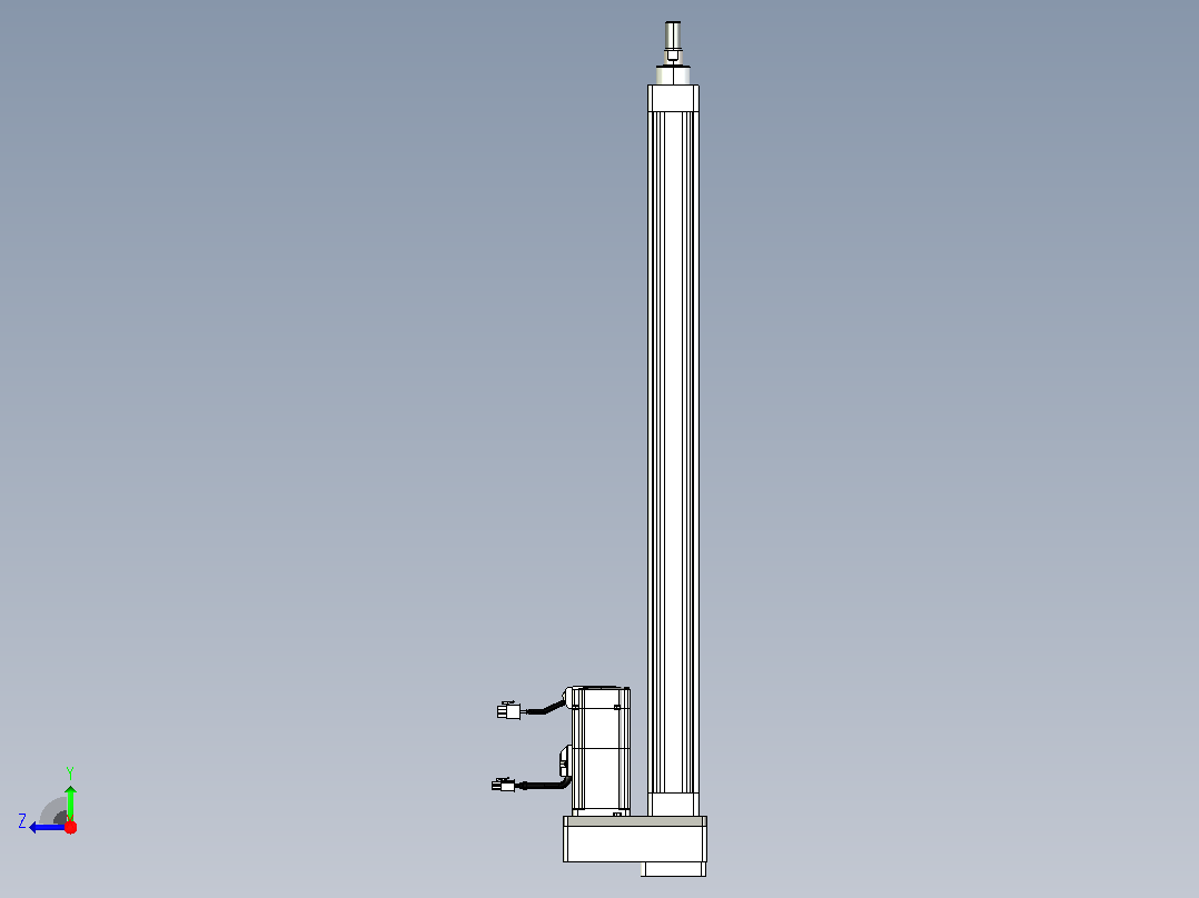轻载电动缸TPA-ESR40-1210C-L600-MR-FB-W-P40-C3右视图