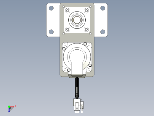 轻载电动缸TPA-ESR40-1210C-L600-MR-FB-W-P40-C3俯视缩略图