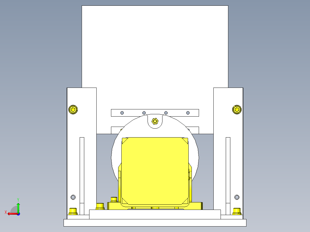 圆棒工件的切断后视图