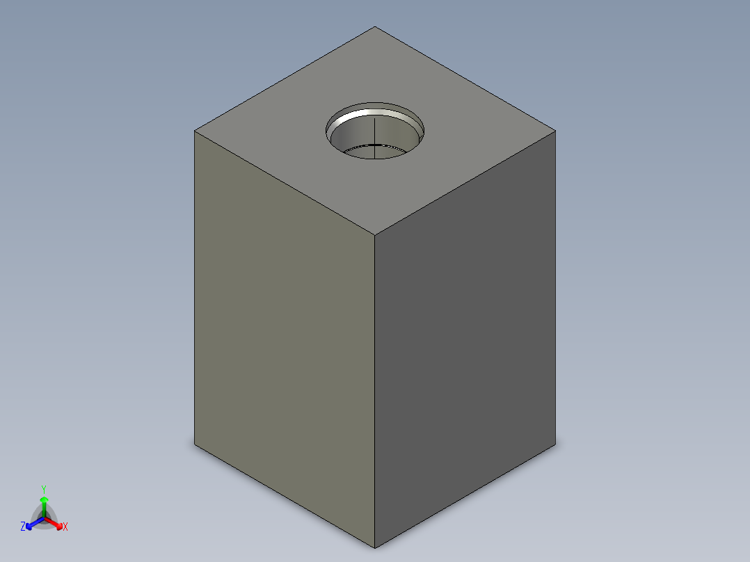 插孔-T-64A正等轴测图