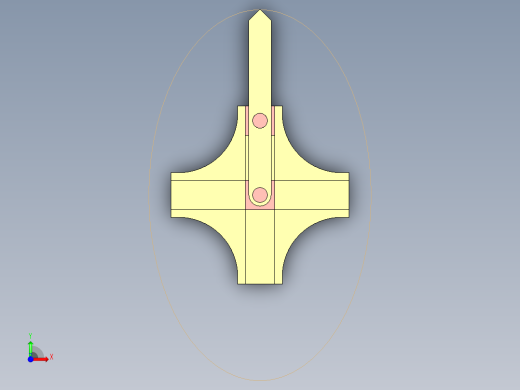 CATIA椭圆规机构运动仿真前视缩略图