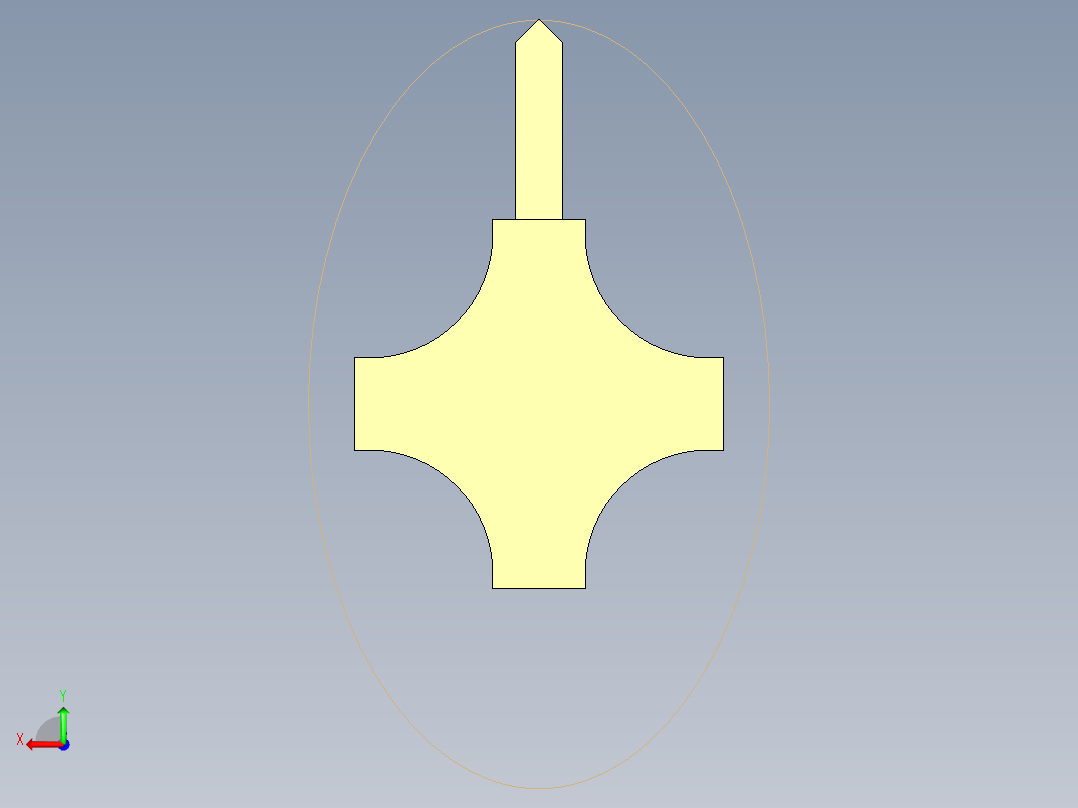 CATIA椭圆规机构运动仿真后视图