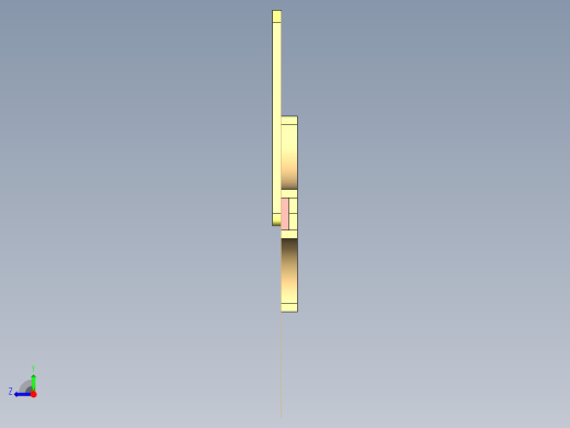 CATIA椭圆规机构运动仿真右视缩略图