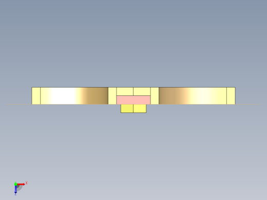 CATIA椭圆规机构运动仿真俯视缩略图