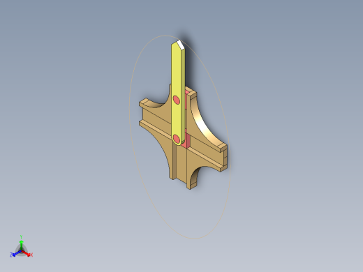 CATIA椭圆规机构运动仿真正等轴测缩略图