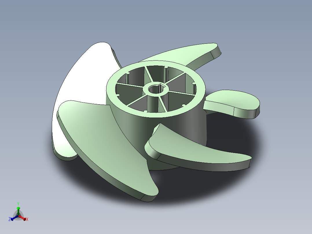 SW画的风扇叶轮