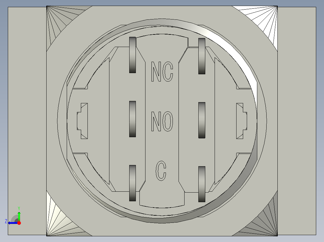 和泉天得施耐德ABB按钮指示灯开关急停右视图