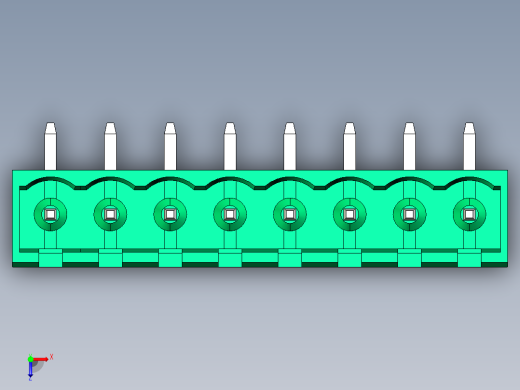DEGSON 2EDG 系列 5.08mm 可插拔接线端子组-2EDGRC-5.08-08P-14-00AH俯视缩略图