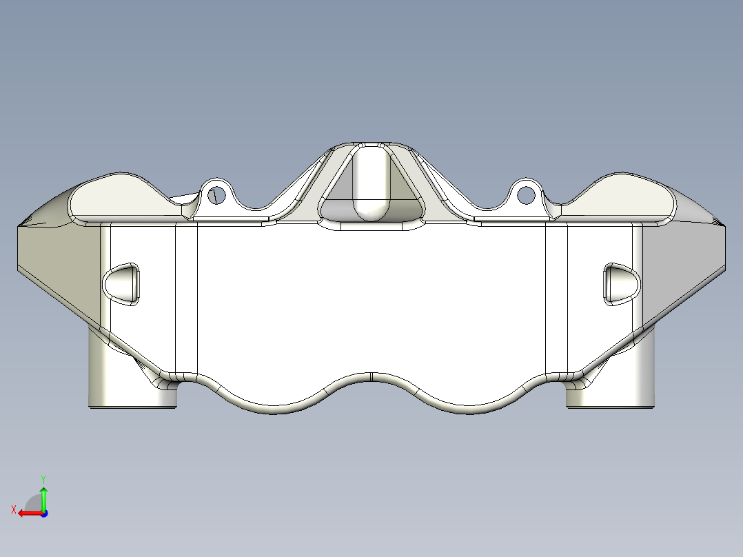 布雷姆博径向卡钳后视图