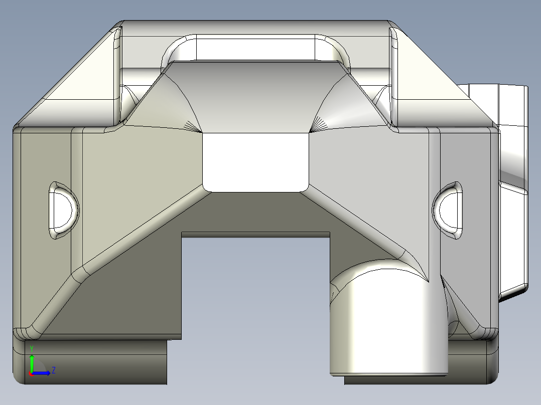 布雷姆博径向卡钳左视图