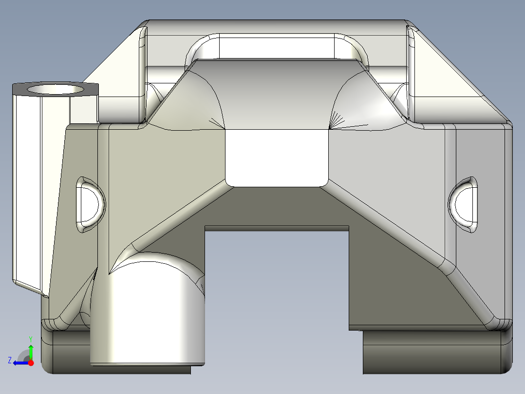 布雷姆博径向卡钳右视图