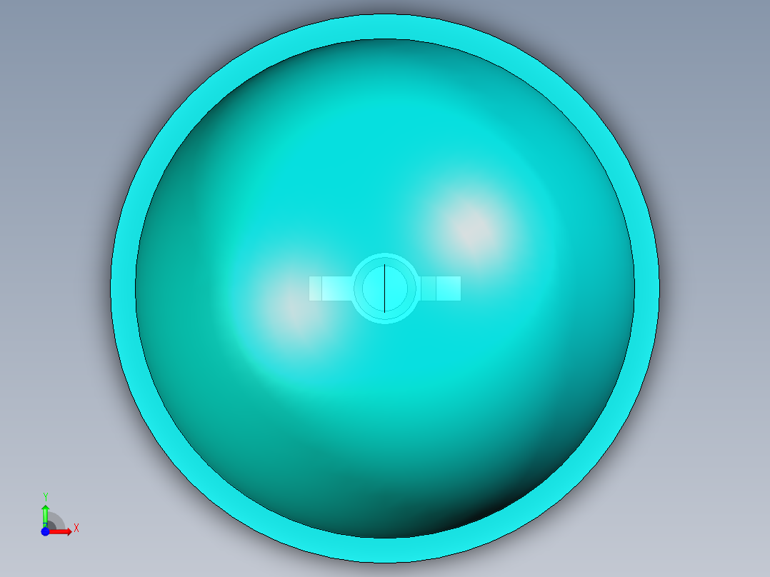 LED_Round_Cyan_D10.0mm前视图