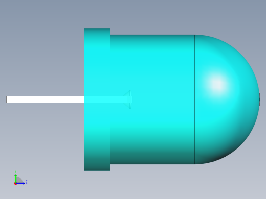 LED_Round_Cyan_D10.0mm左视缩略图