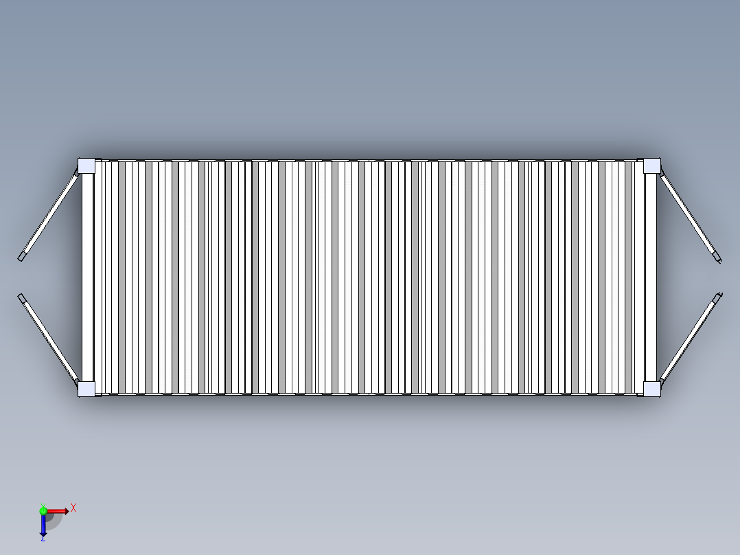 双开门集装箱俯视图