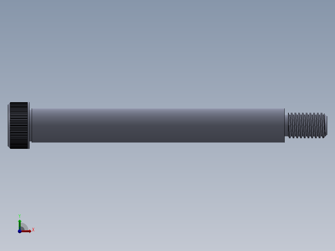公制SH螺栓选择（DME）-SB DME PM12 x120.SLDPRT前视图