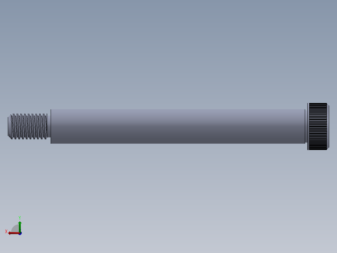 公制SH螺栓选择（DME）-SB DME PM12 x120.SLDPRT后视图