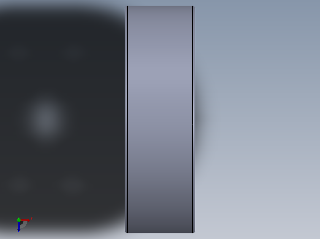 滚珠轴承-FAG BALL BEARING 629 9x26x8.SLDPRT俯视图