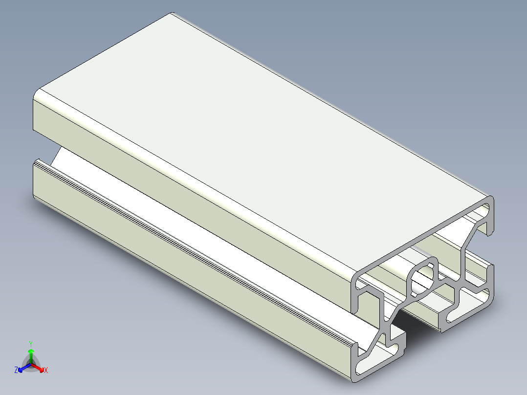 型材-BR 30X45 3842992430.STEP正等轴测图