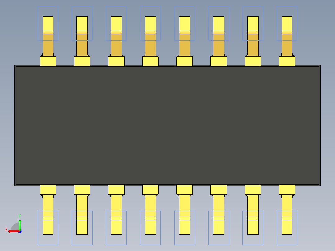 开关继电器保护 SM-DIP-DHNF-08F后视图