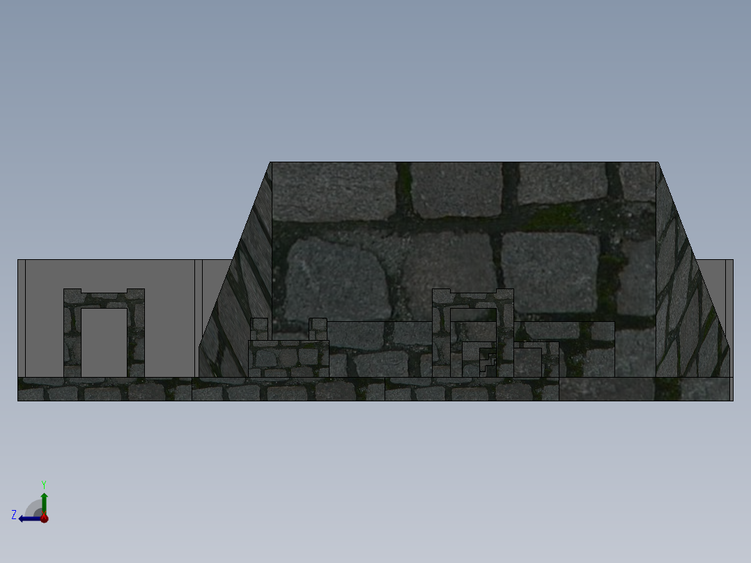 混凝土搅拌站结构右视图