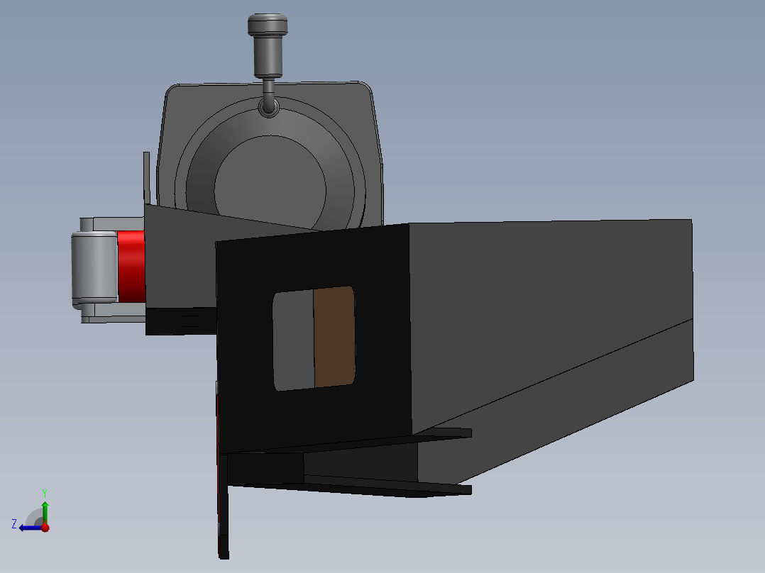 汽车绞车装置25--sw右视图