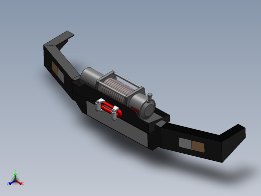 汽车绞车装置25--sw正等轴测缩略图