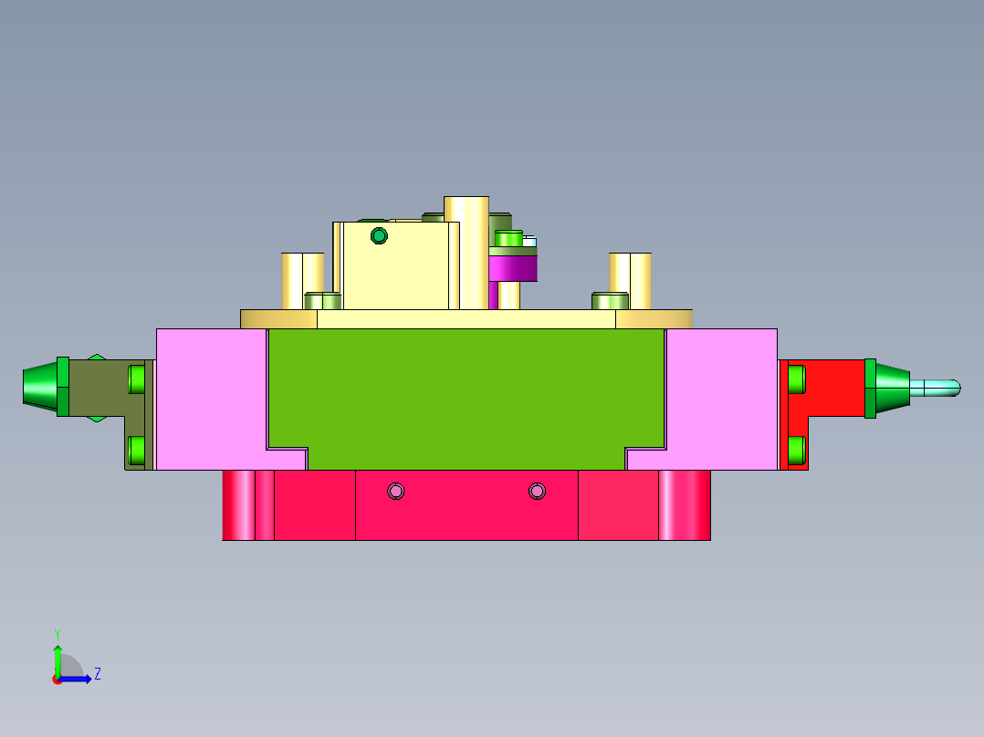 园林机械油锯化油器左视图