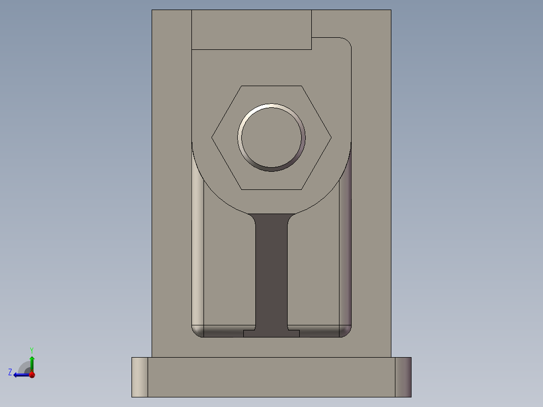 CA6140拨叉831003钻7孔夹具设计CAD图纸+工艺卡+SolidWorks三维模型右视图