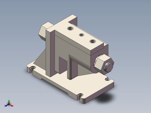 CA6140拨叉831003钻7孔夹具设计CAD图纸+工艺卡+SolidWorks三维模型正等轴测缩略图