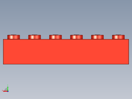 乐高套装 4421基本积木-4181138 - 2456 - 44237 Bright Red Brick 2 x 6.STEP后视缩略图