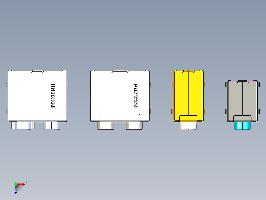 音频插孔连接器主板音频接口俯视图