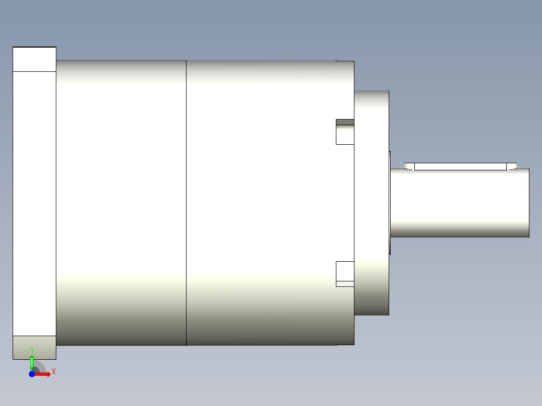 直齿PLE160-L1 35-114.3-200-M12.stp前视图