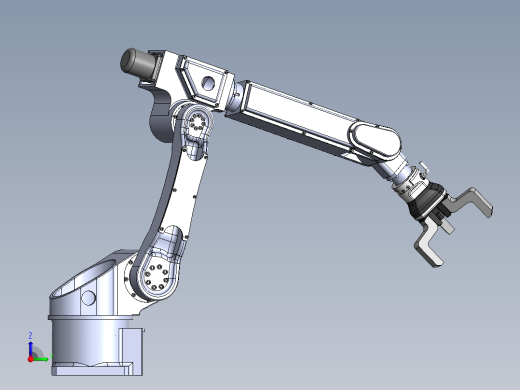 六自由度搬运机器人设计（三爪结构）含三维SW模型1244210==200