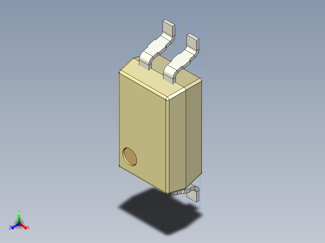 光电元件封装-miniFLAT-HP-4-YL主视图