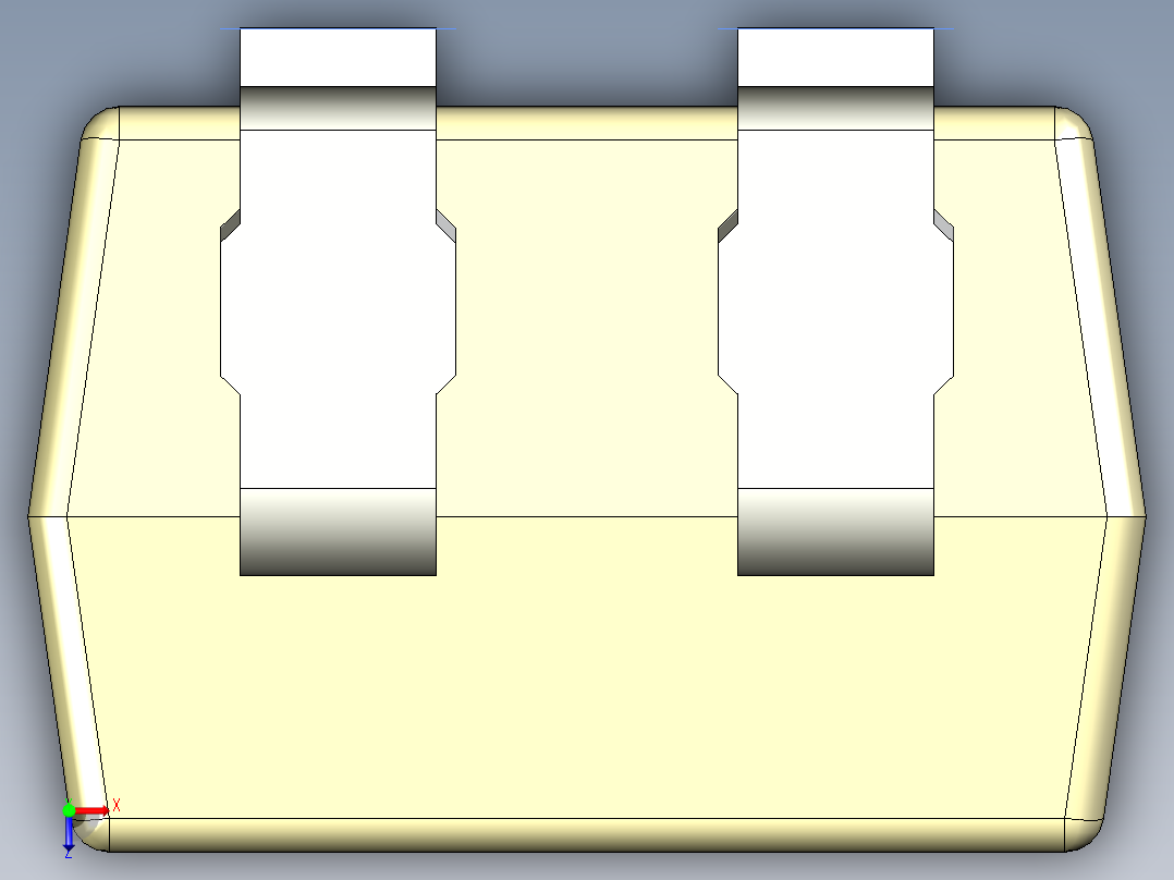 光电元件封装-miniFLAT-HP-4-YL俯视图