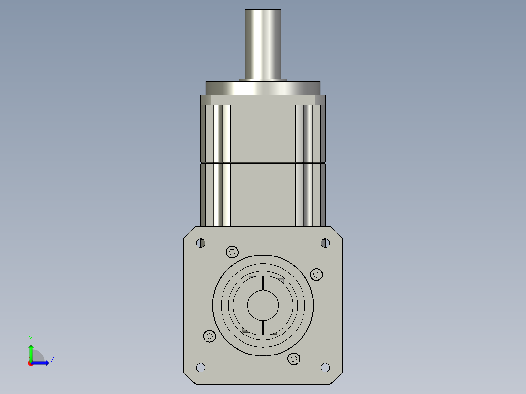 斜齿ZPGH142-L2 35-114.3-200-M12.STEP左视图