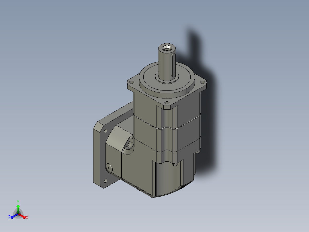 斜齿ZPGH142-L2 35-114.3-200-M12.STEP正等轴测图