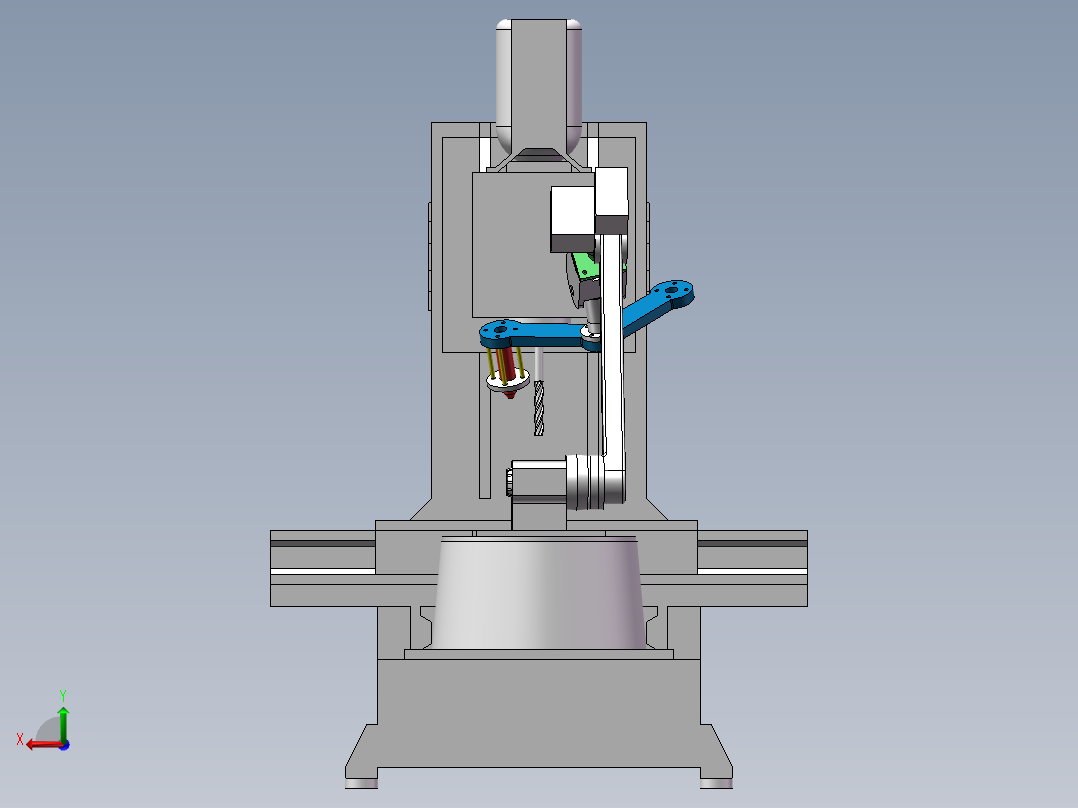 增减材3D打印设备后视图