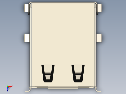 双usb2.0连接器a型俯视缩略图
