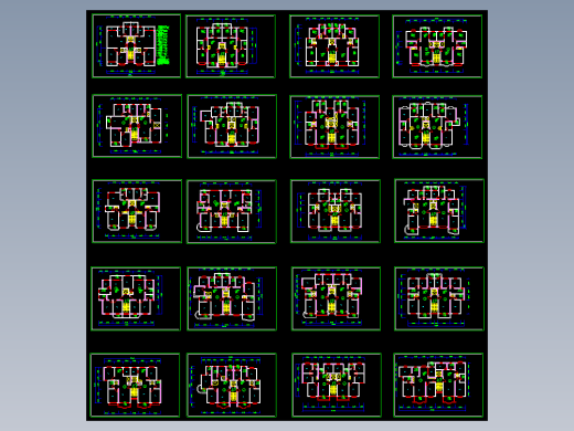 多层住宅户型平面图
