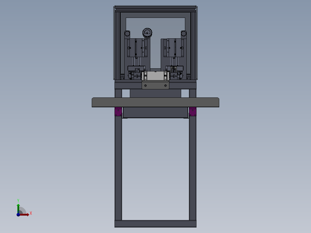 2VG FRO斜切欠工装（sw18可编辑+工程图+bom）前视图