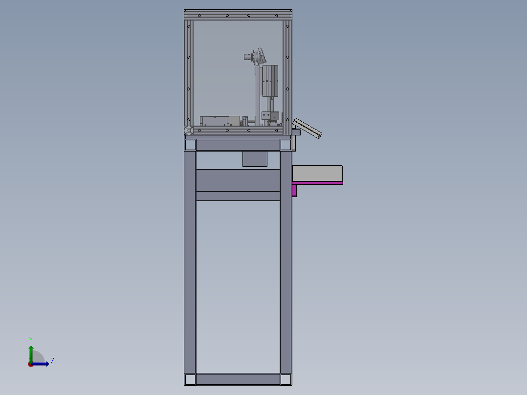 2VG FRO斜切欠工装（sw18可编辑+工程图+bom）左视图