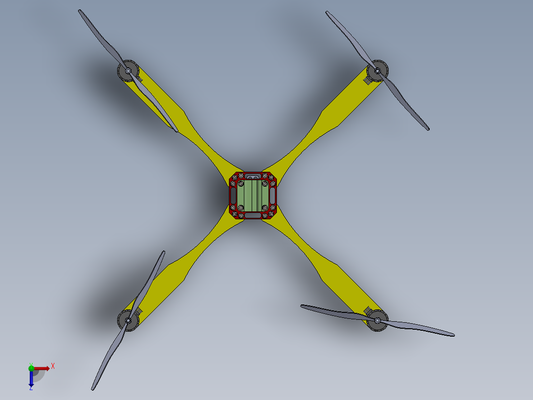 空中无人机俯视图