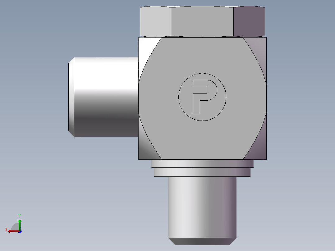 铰接式90度接头、1DI-14-12后视图