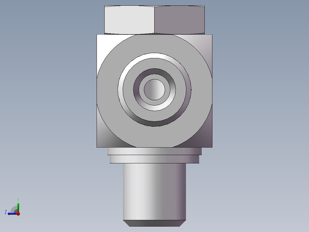 铰接式90度接头、1DI-14-12右视图