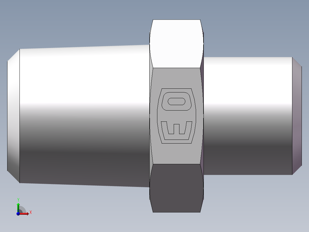 美制锥螺纹、1CN-12-04前视图